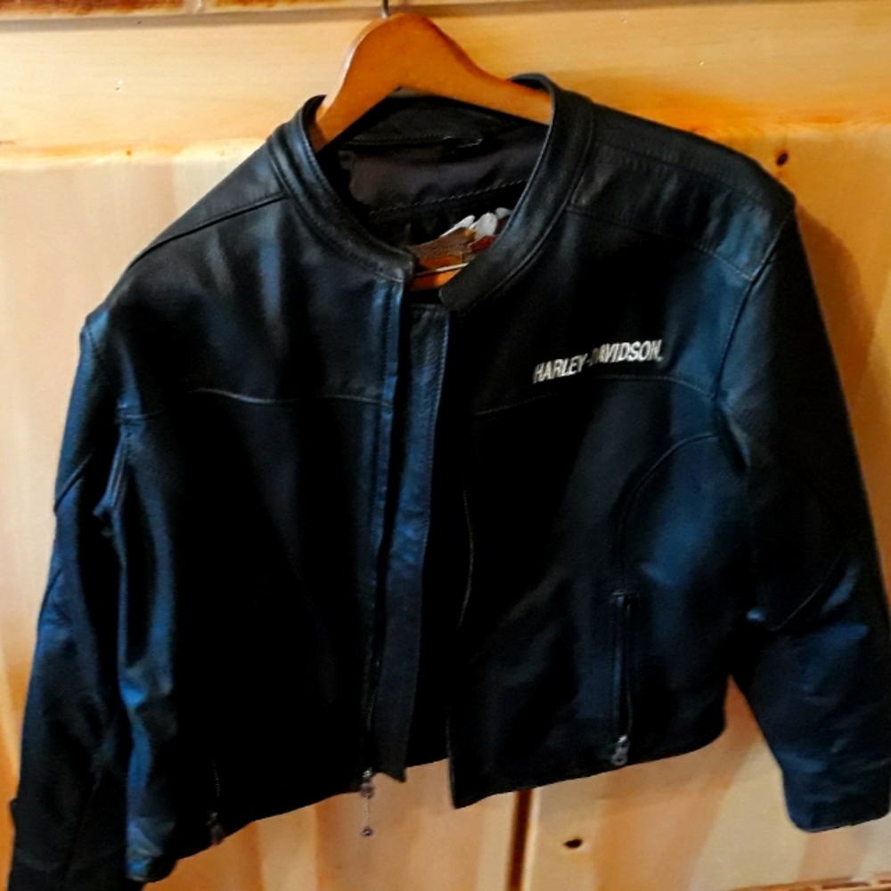 Women's authenticity Harley Davidson's leather coat
